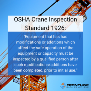 Osha Crane Standard And Annual Inspection Requirements