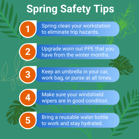 30 spring safety tips for the workplace Frontline Blog
