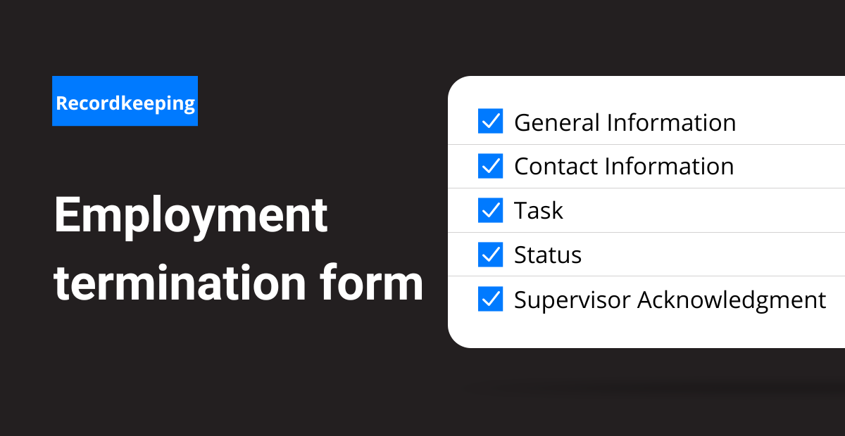 Employment Termination Form Featured 