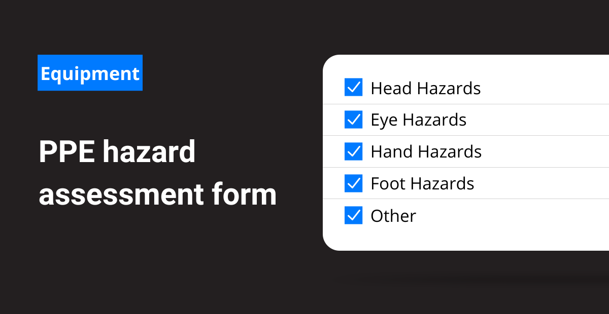 Ppe Hazard Assessment Form Frontline Data Solutions