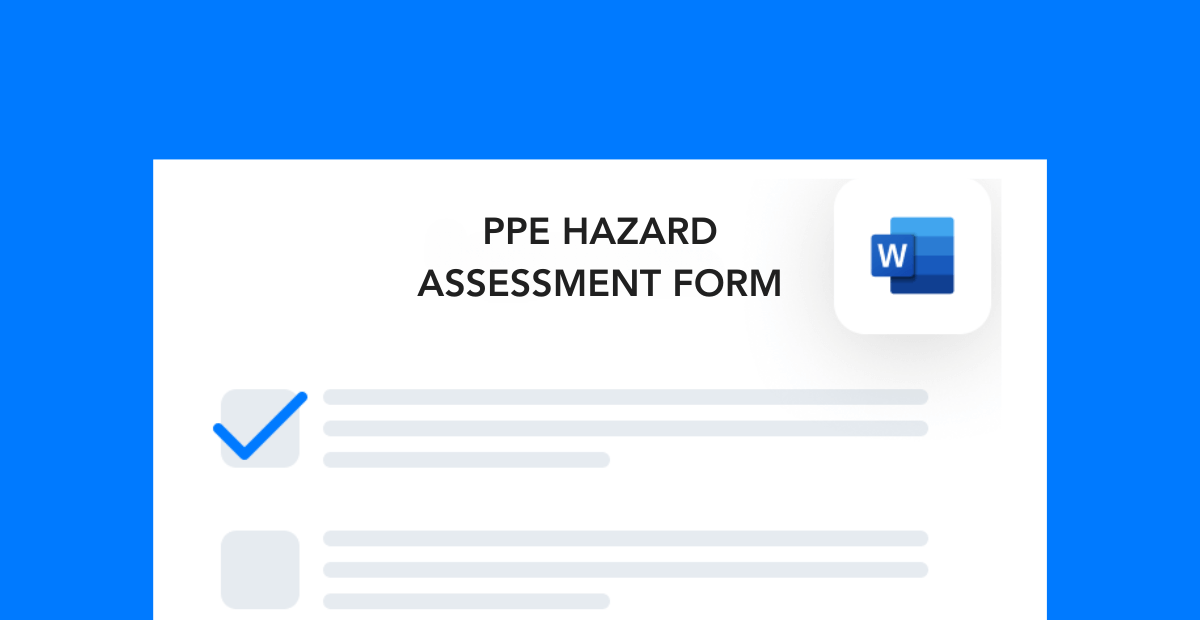 Ppe Hazard Assessment Form Frontline Data Solutions